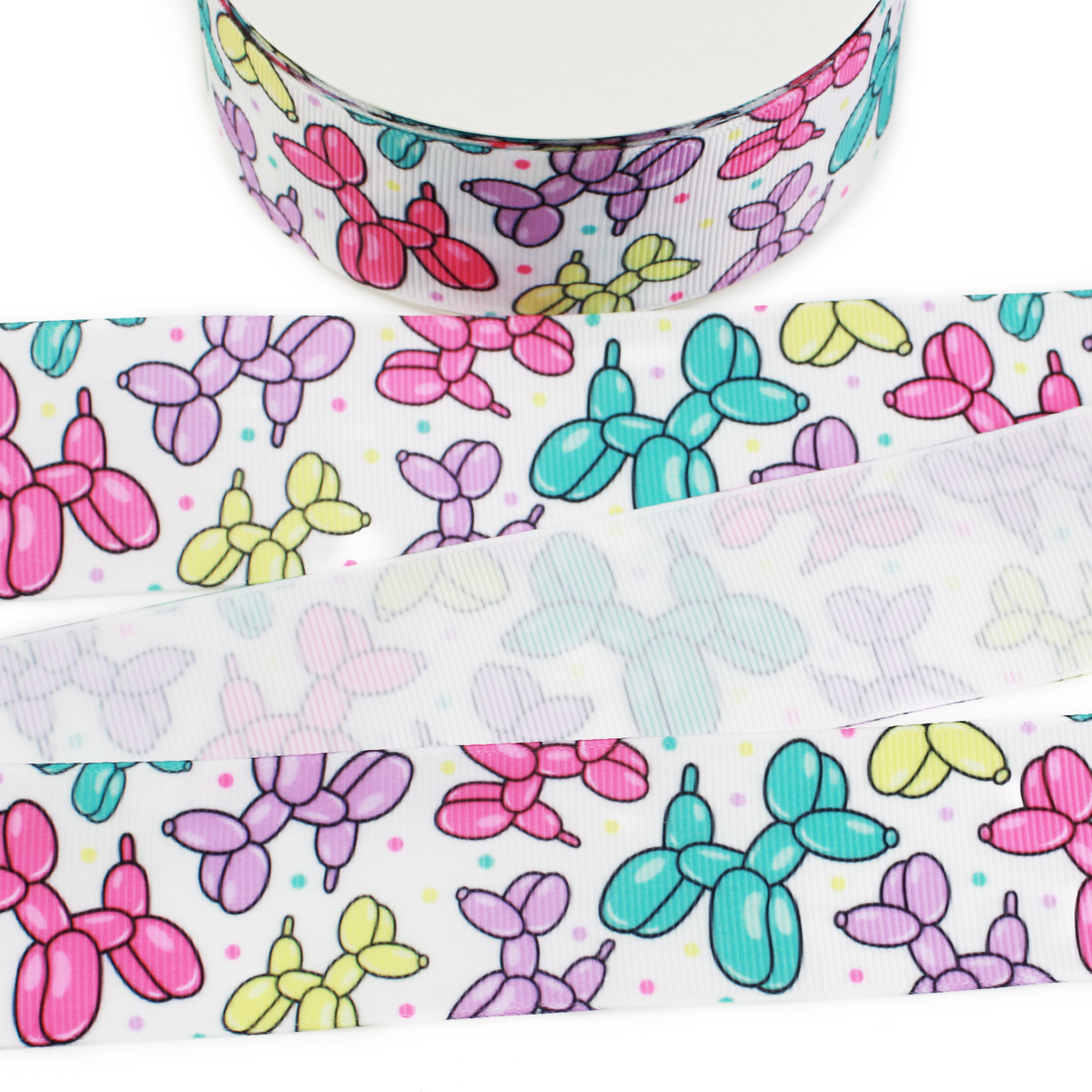 Balloon Dogs Grosgrain Ribbon