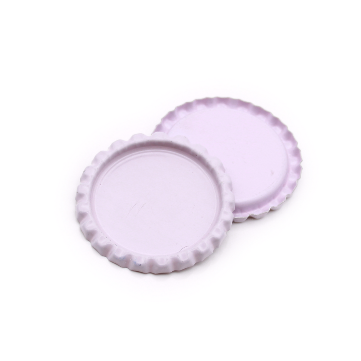 Light Gray Flattened Bottle Caps