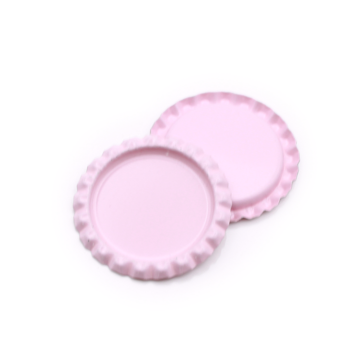 Light Pink Flattened Bottle Caps