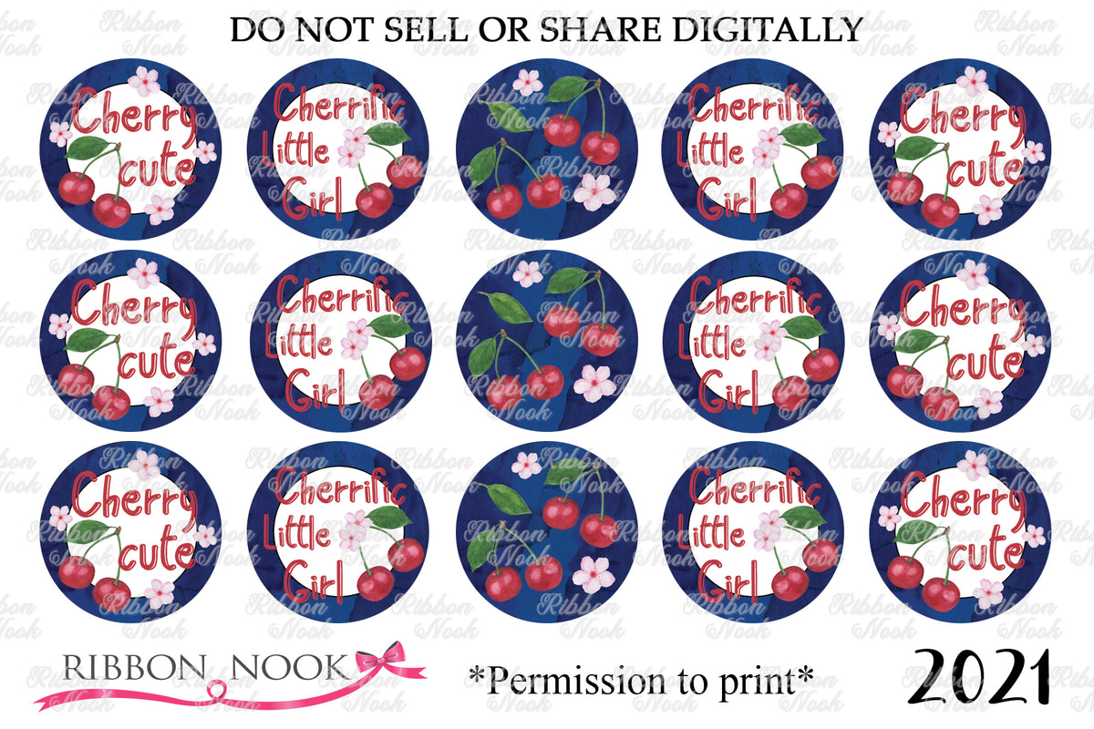 Red Cherries Bottle Cap Images