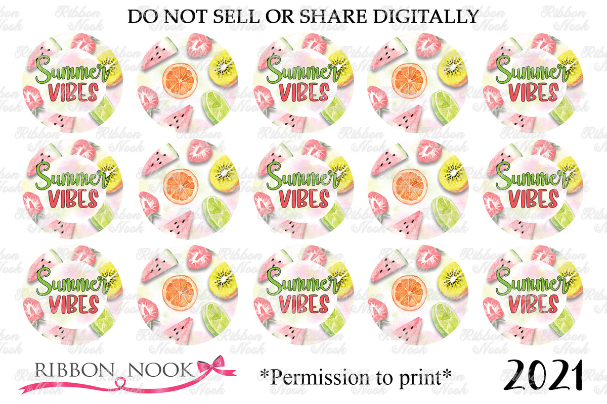Summer Fruit Bottle Cap Images