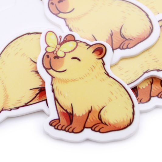Capybara and Butterfly Planar Resin