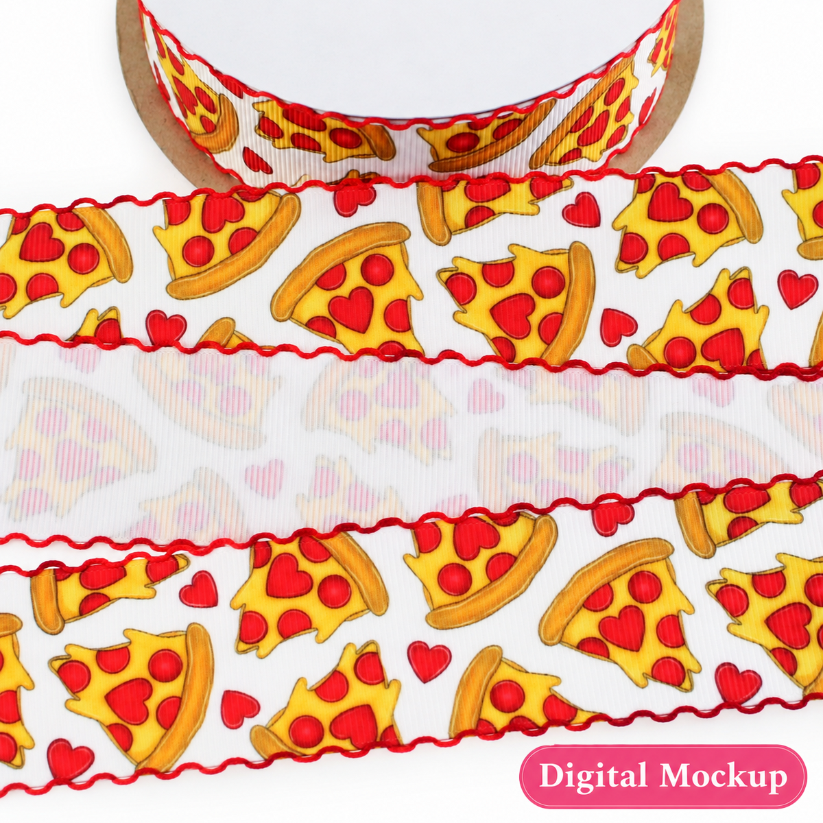 Pizza My Heart Moonstitch/Scalloped Edge