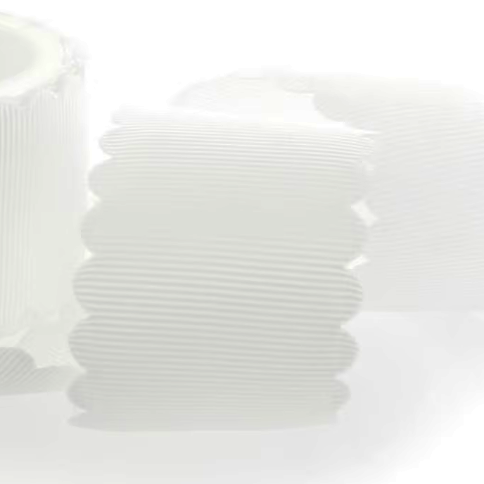 White Scalloped Edge Grosgrain Ribbon