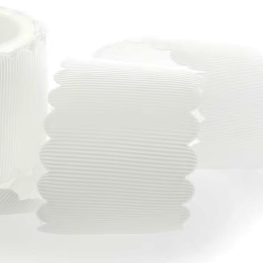 White Scalloped Edge Grosgrain Ribbon