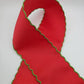 Red And Green Moonstitch Grosgrain Ribbon