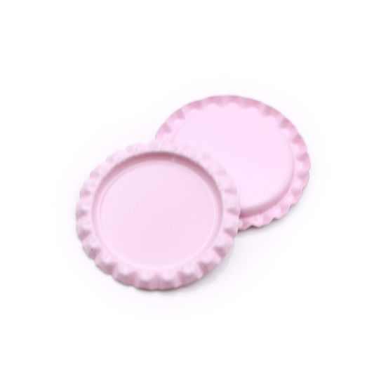 Light Pink Flattened Bottle Caps