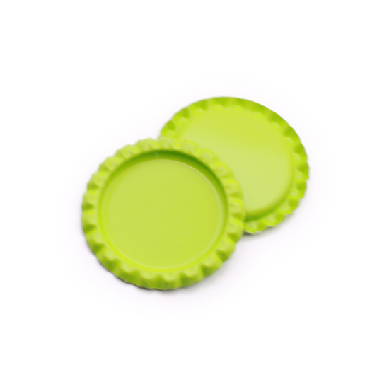 Lime Flattened Bottle Caps