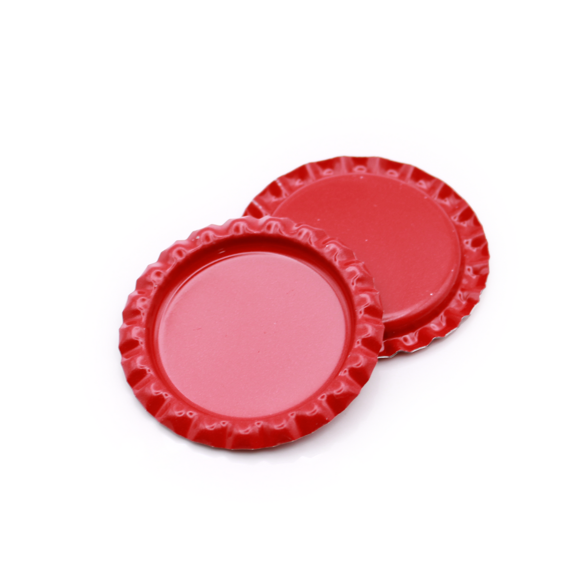 Red Flattened Bottle Caps