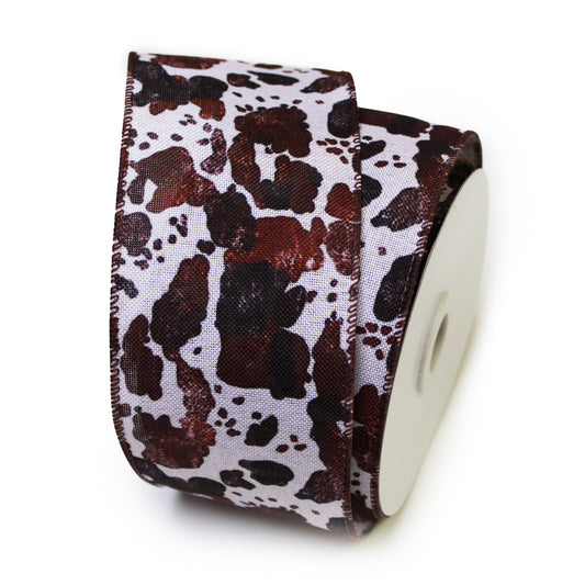 Cowhide Wired Ribbon