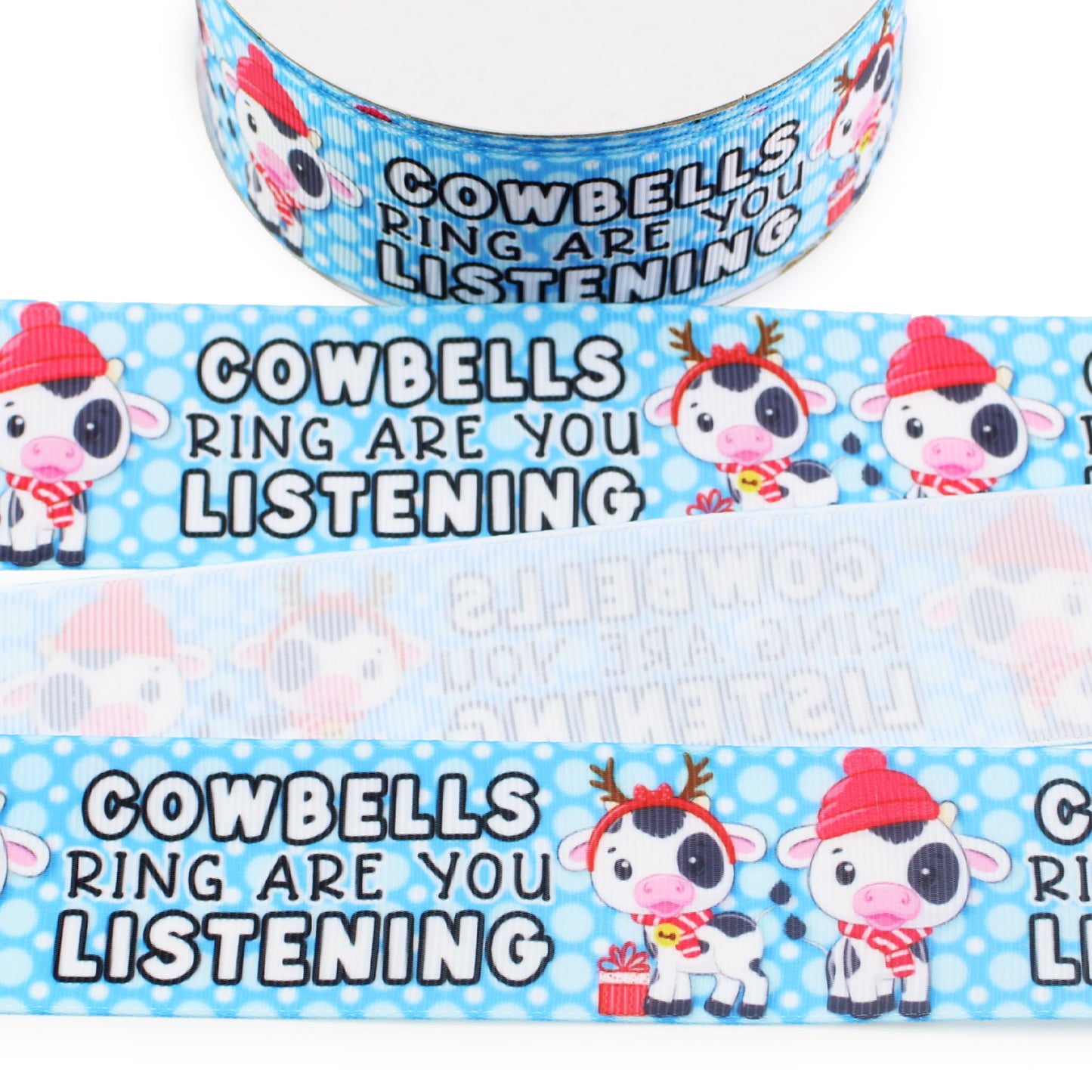 Cowbells Are Ringing Grosgrain Ribbon Collection