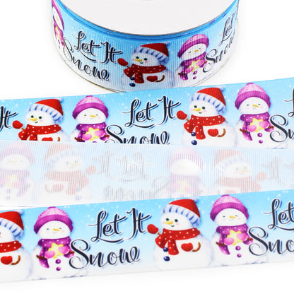 Let It Snowman Grosgrain Ribbon