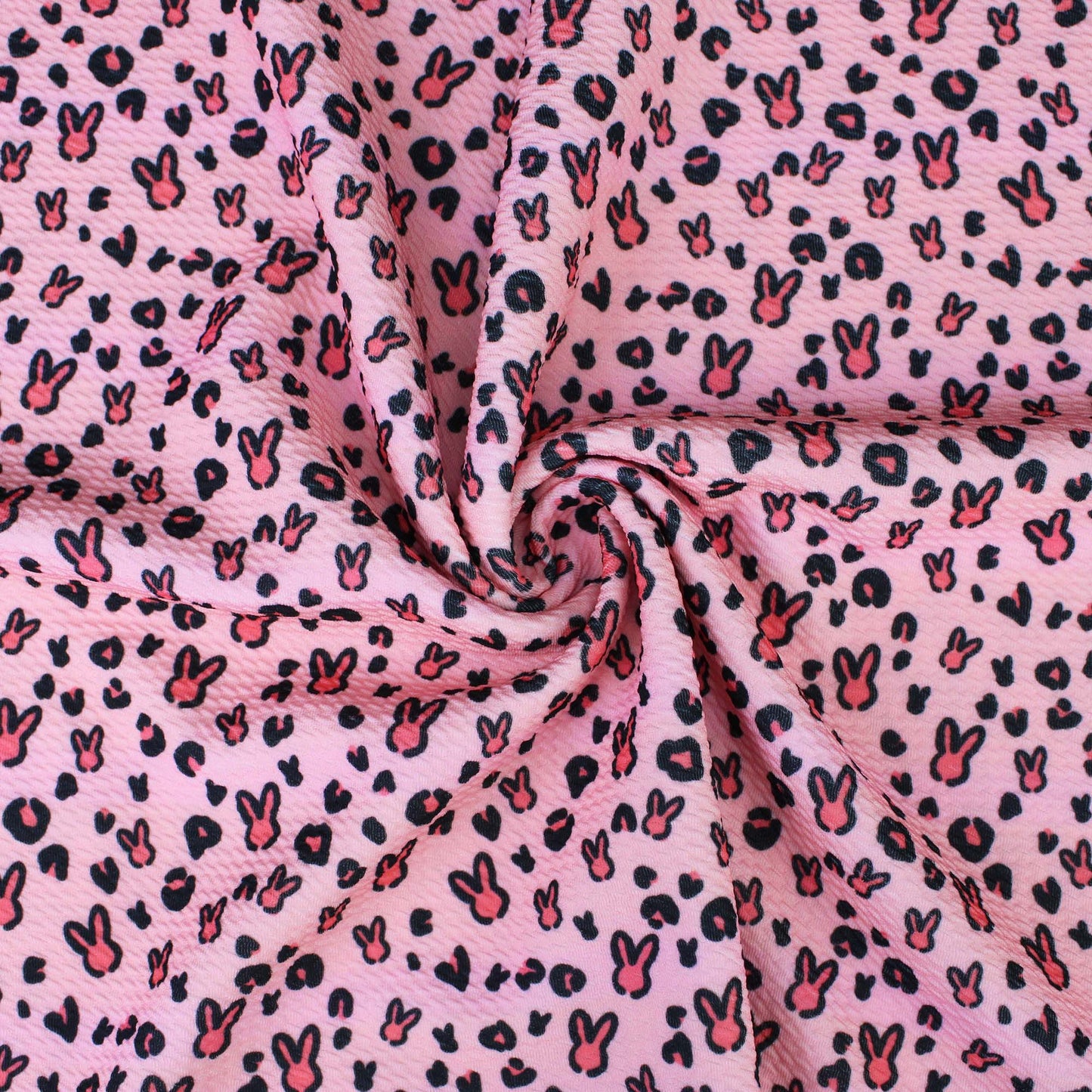 Pink Cheetah Bunny Bullet Fabric