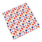 Red, White and Blue Ice Cream Bullet Fabric