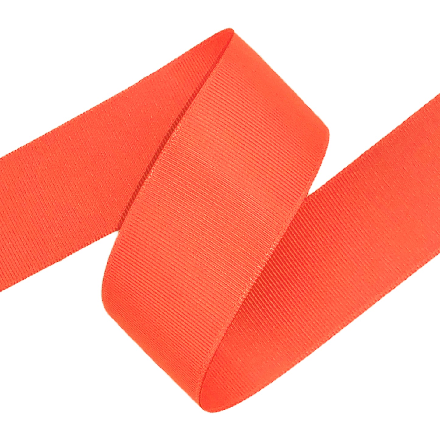 Neon Orange Grosgrain Ribbon