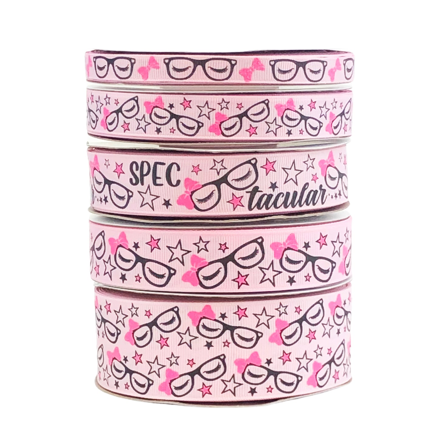 Spectacular Grosgrain Ribbon Collection On Pearl Pink