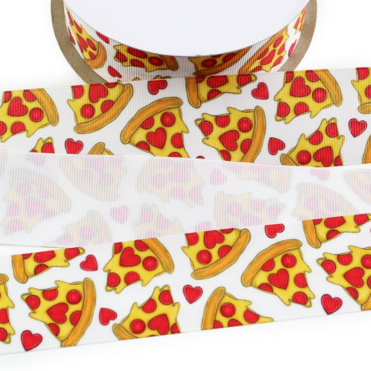 I Love You To Pizzas Grosgrain Ribbon