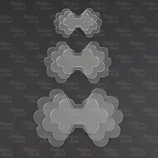 Tiered Scallop Bow Plastic Templates