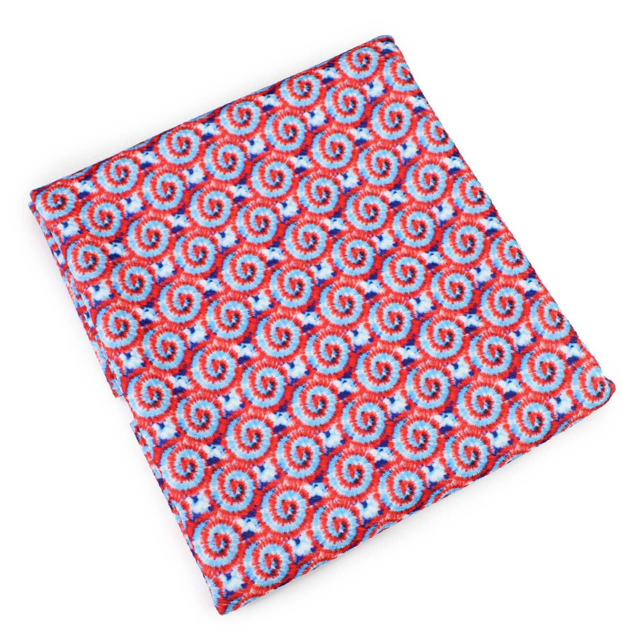 Red, White and Blue Tie Dye Bullet Fabric