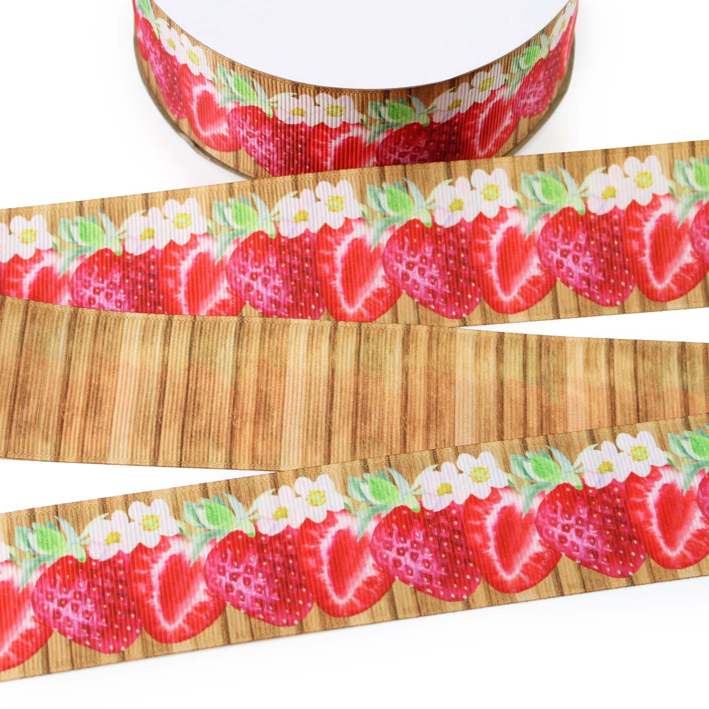 Strawberries Grosgrain Ribbon